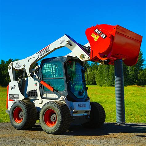 skid steer mixer attachment|cement mixer attachment for bobcat.